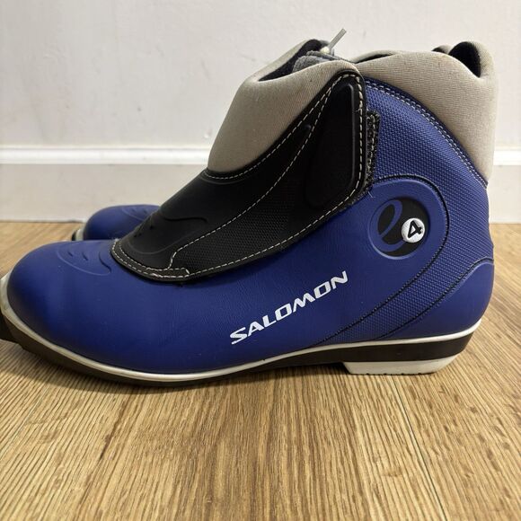 Salomon Nordic 4 Cross Country Ski Boots Men’s US 9.5 EU 43 Blue SNS Profil READ main image 4